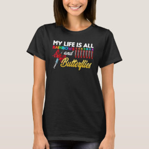 Camiseta Lab Tech My Life Es Todo Arcoiris Y Mariposas L