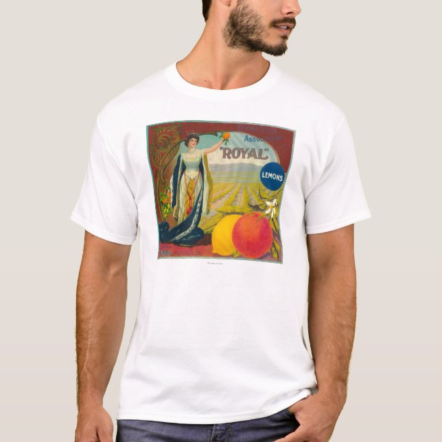 Camiseta LabelCorona anaranjado real, CA (Anverso)