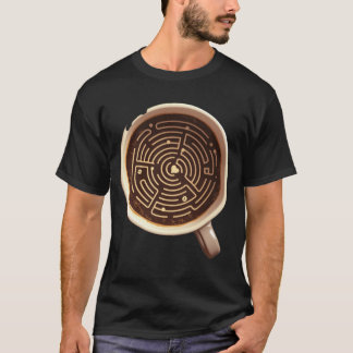 Camiseta Laberinto de Amor de Café | Corazón Intrincado de 