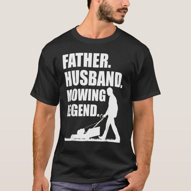 Camiseta Labio De Césped Guay Para Hombres Padre Lawn Care  (Anverso)