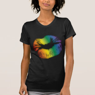 Camiseta Labios 3 del arco iris