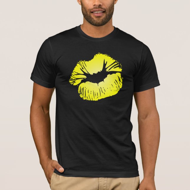 Camiseta Labios amarillos (Anverso)