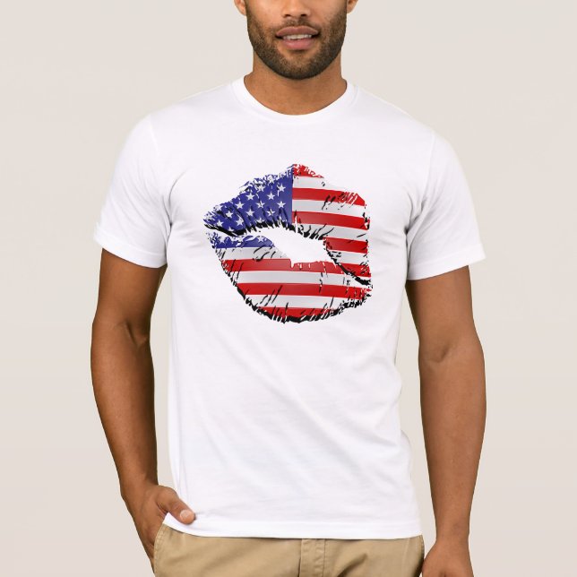 Camiseta Labios americanos (Anverso)
