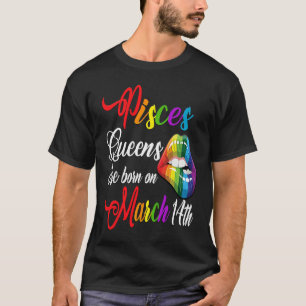 Camiseta Labios arcoiris 14 de marzo Queens Pisces Chica Zo