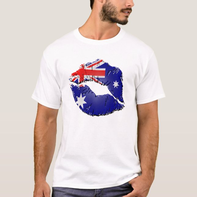 Camiseta Labios australianos de la bandera (Anverso)