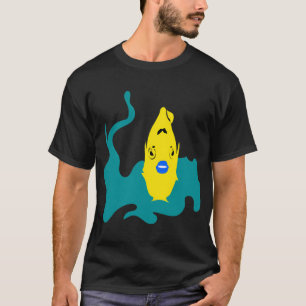 Camiseta labios azules