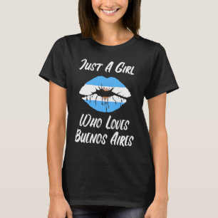Camiseta Labios Boca Amor Bandera Argentina Buenos Aires