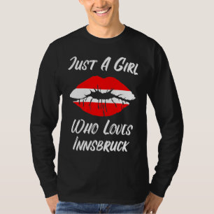 Camiseta Labios Boca Amor Bandera de Austria Innsbruck