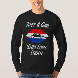 Camiseta Labios Boca Amor Bandera de Holanda Sufrimiento
