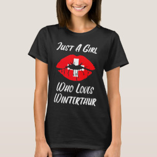 Camiseta Labios Boca Amor Bandera de Suiza Winterthur
