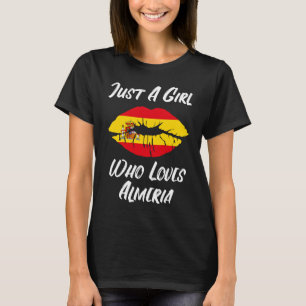 Camiseta Labios Boca Amor Bandera Española Almería