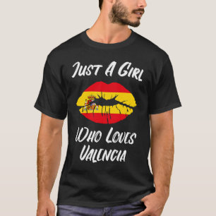 Camiseta Labios Boca Amor Bandera Española Valencia