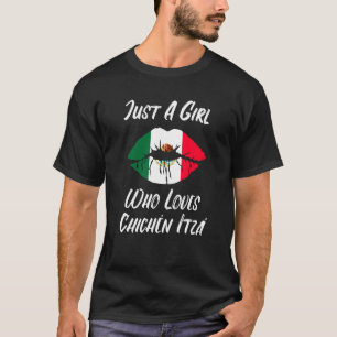 Camiseta Labios Boca Amor Bandera Mexicana Chichen Itza