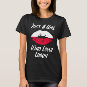 Camiseta Labios Boca Amor Bandera Polaca Lublin