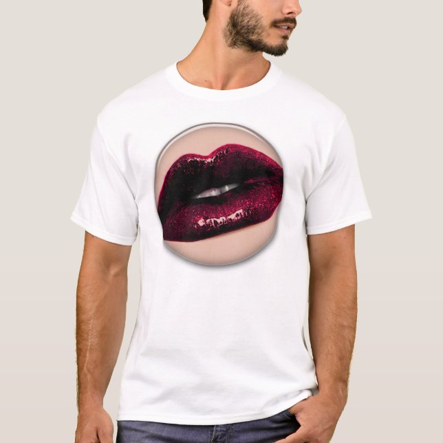 Camiseta Labios chispeantes candentes de Kissable (Anverso)