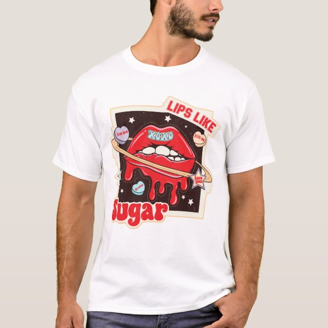 Camiseta Labios como azúcar (Anverso)