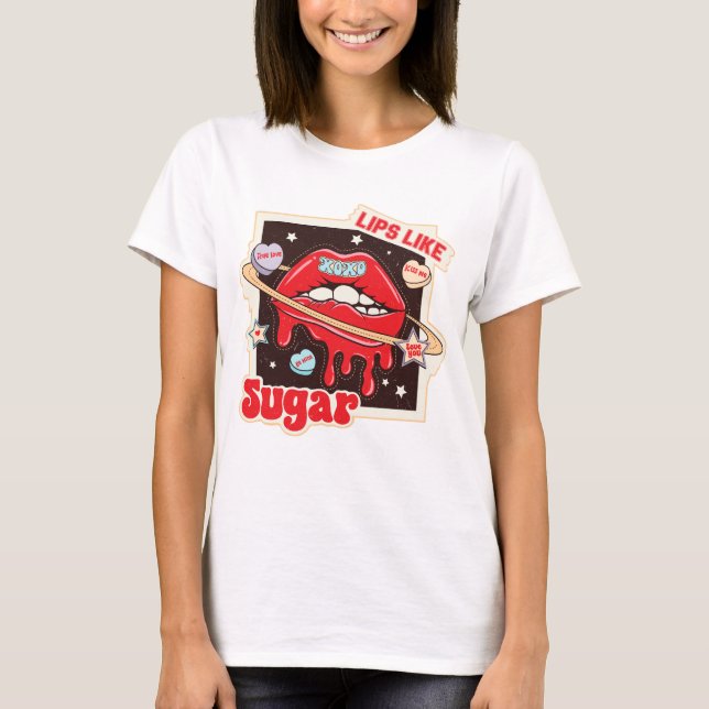 Camiseta Labios como azúcar (Anverso)