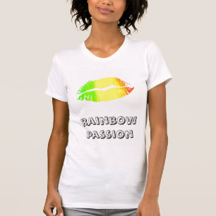 Camiseta Labios de Arcoíris