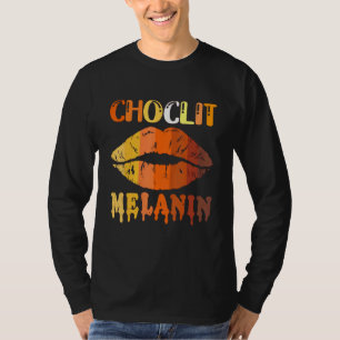 Camiseta Labios de Choc Lit Melanina Poppin Goteo Mujeres B