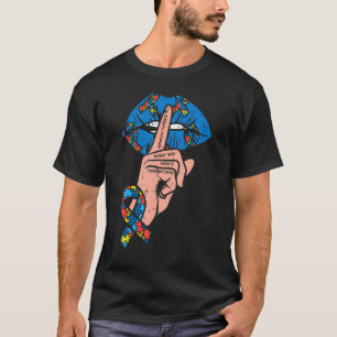 Camiseta Labios De Dedos No Juzgues Rompecabezas Cinta Conc