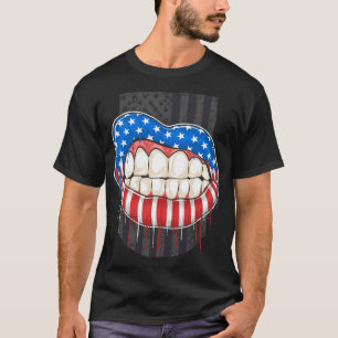 Camiseta Labios de Estados Unidos