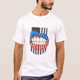 Camiseta Labios de Estados Unidos