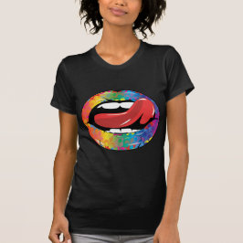 Camiseta Labios de Fleur De Rainbow Licking