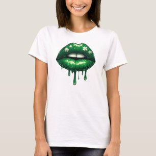 Camiseta Labios de goteo de Shamrock