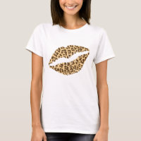 Labios de impresión de leopardo
