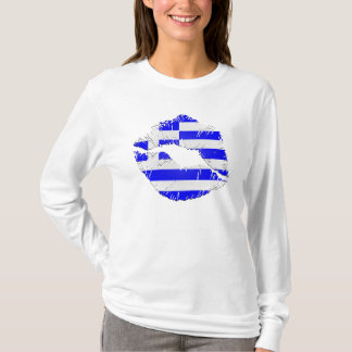 Camiseta Labios de la bandera de Grecia