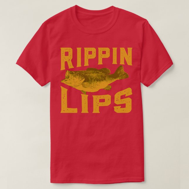 Camiseta Labios de pesca de rippin (Diseño del anverso)