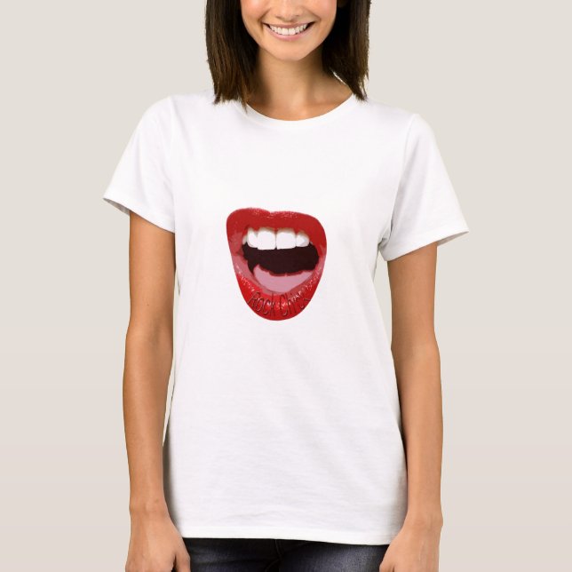 Camiseta Labios del polluelo de la roca (Anverso)