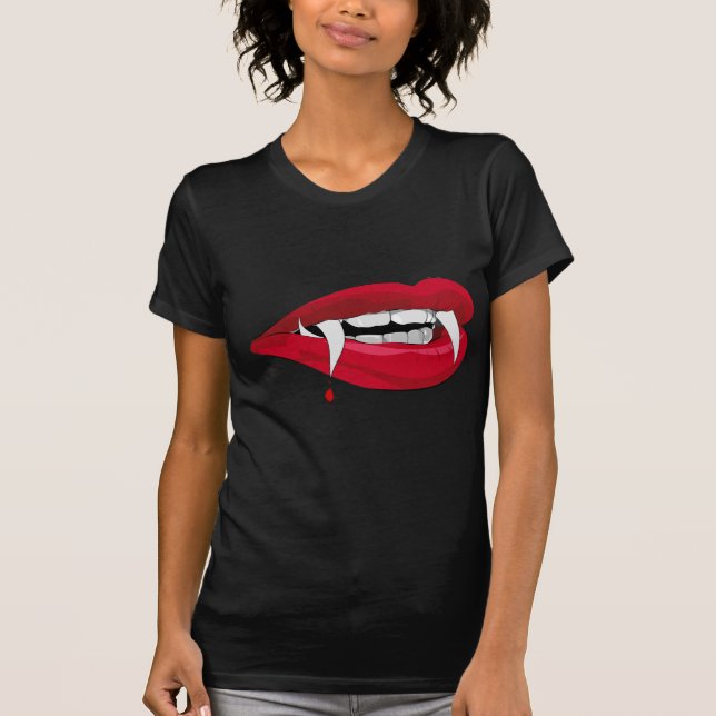 Camiseta Labios del vampiro (Anverso)