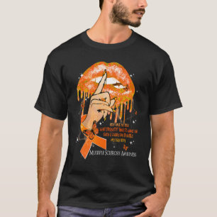 Camiseta Labios Goteando Mariposas Mujeres Esclerosis Múlti