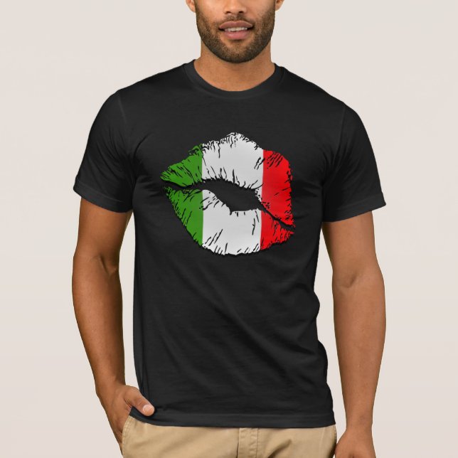Camiseta Labios italianos de la bandera (Anverso)