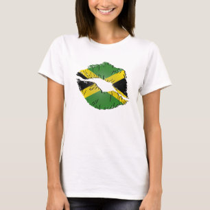Camiseta Labios jamaicanos de la bandera