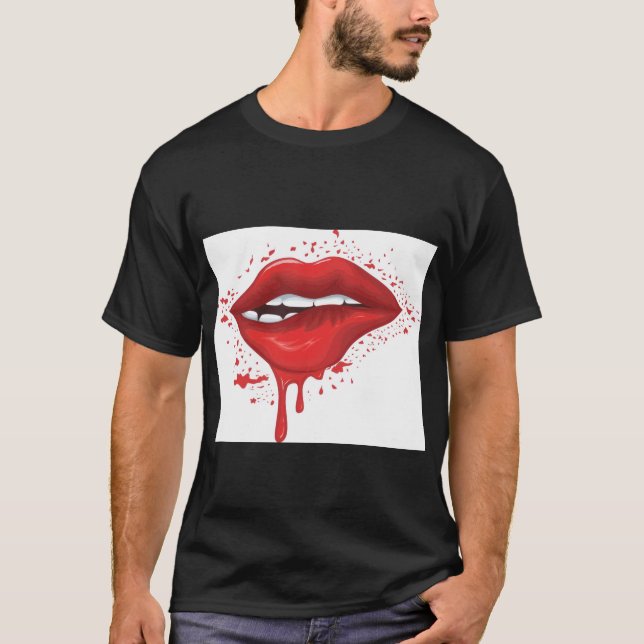 Camiseta Labios Mordidos – Audaz, con Estilo y sin (Anverso)