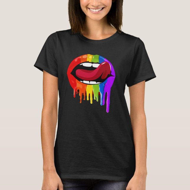 Camiseta Labios Orgullo (Anverso)