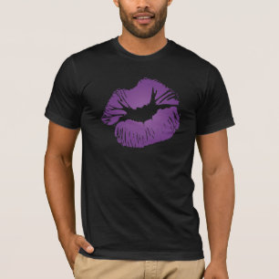 Camiseta Labios púrpuras