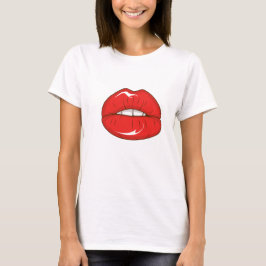 Camiseta Labios rojos