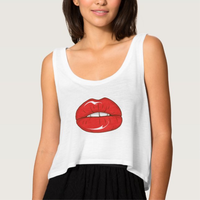Camiseta Labios rojos (Anverso)