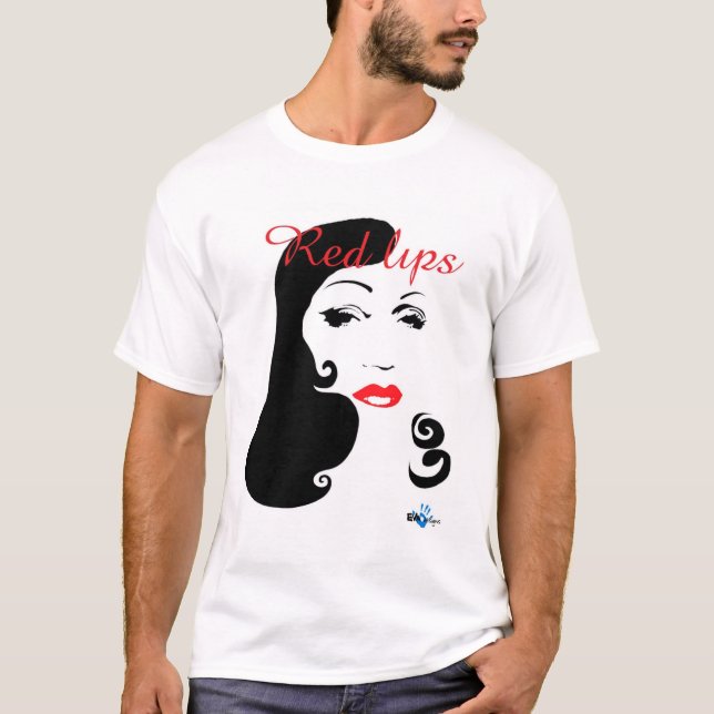 Camiseta Labios rojos 3 (Anverso)