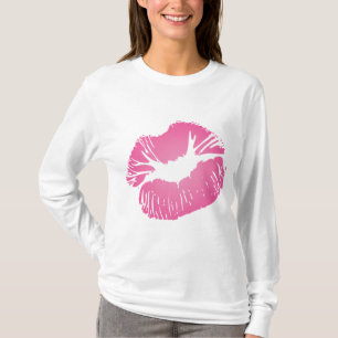Camiseta Labios rosados