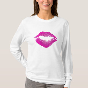 Camiseta Labios rosados