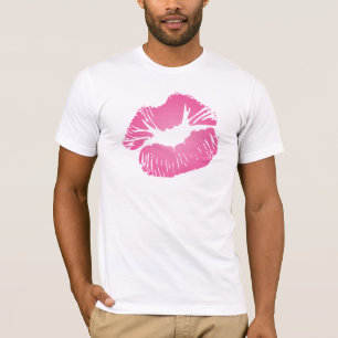 Camiseta Labios rosados