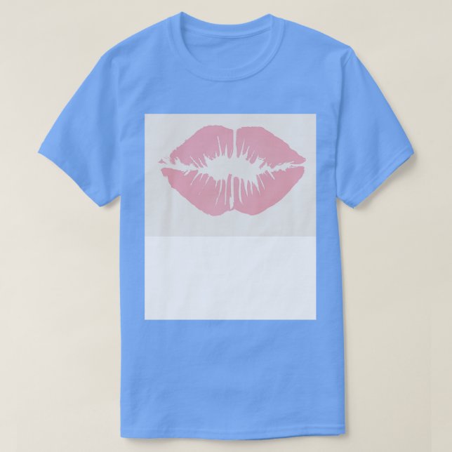 Camiseta Labios rosados 1 (Diseño del anverso)