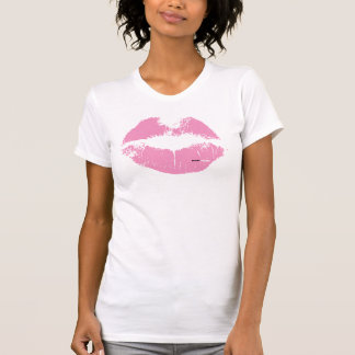 Camiseta Labios rosados en el tanque