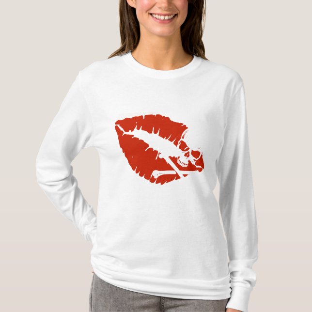 Camiseta labios venenosos (Anverso)