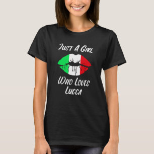 Camiseta Labios y Boca Aman Bandera Italiana Lucca
