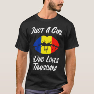 Camiseta Labios y boca aman la bandera rumana Timisoara